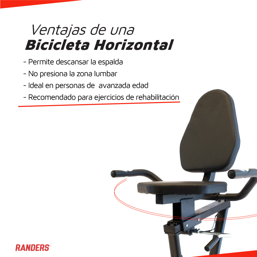 Cuáles son las Características de la Bicicleta Fija Horizontal Randers Arg-2540